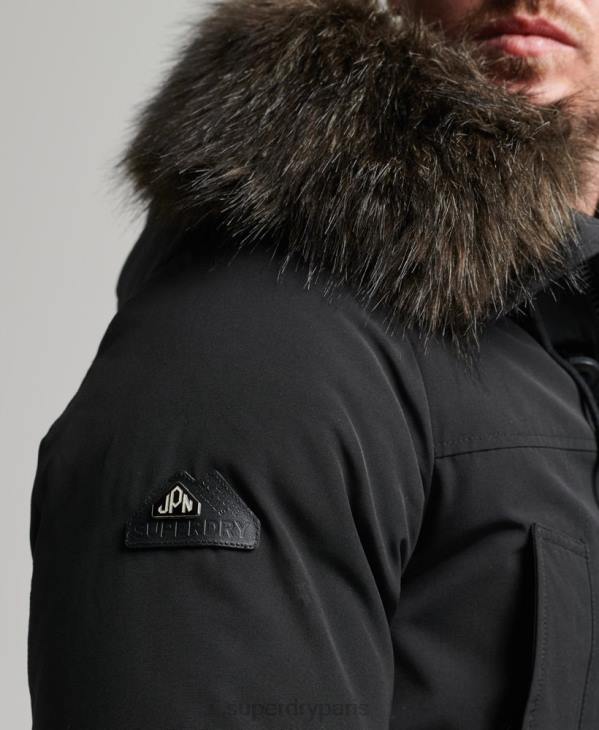 Superdry Hommes parka en duvet rookie D64Z4577 vêtements gris foncé