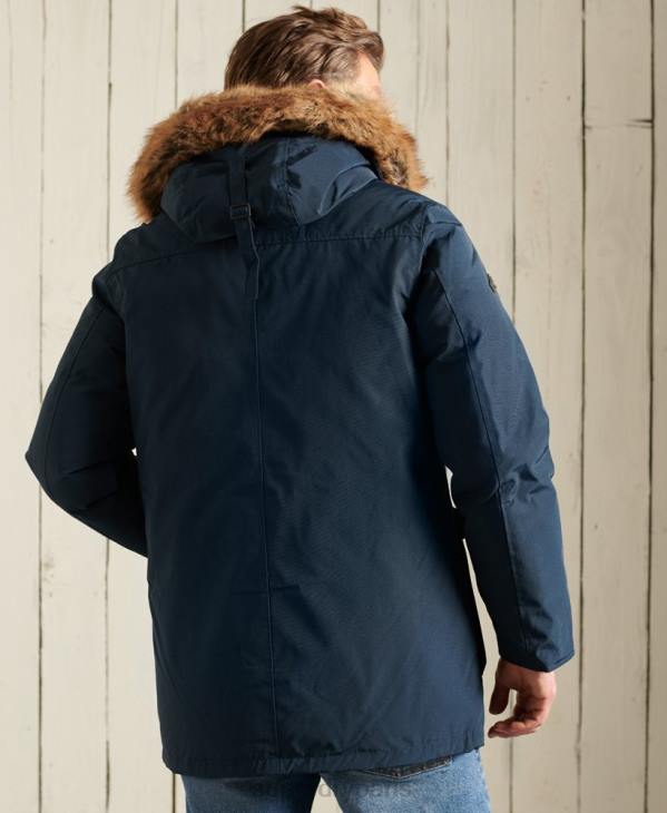 Superdry Hommes parka en duvet rookie D64Z4727 vêtements marine