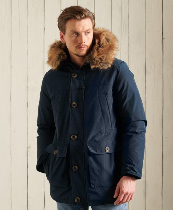 Superdry Hommes parka en duvet rookie D64Z4727 vêtements marine