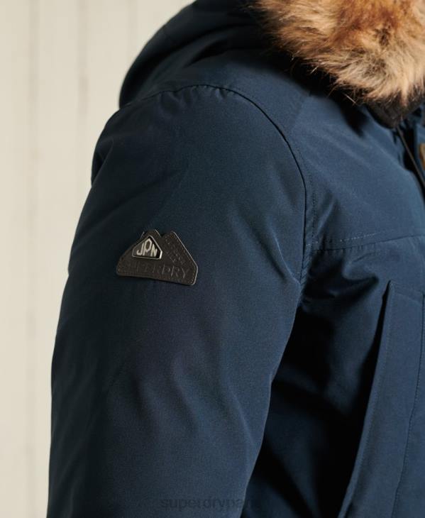 Superdry Hommes parka en duvet rookie D64Z4727 vêtements marine