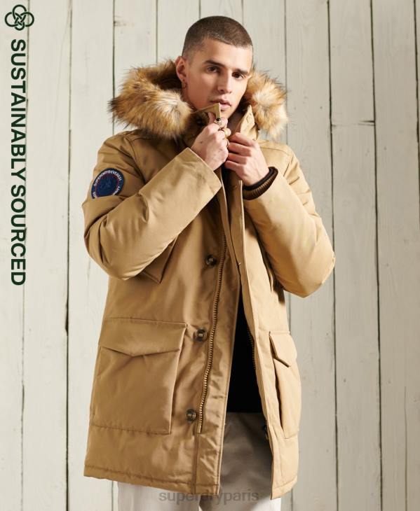 Superdry Hommes parka everest D64Z1079 vêtements beige