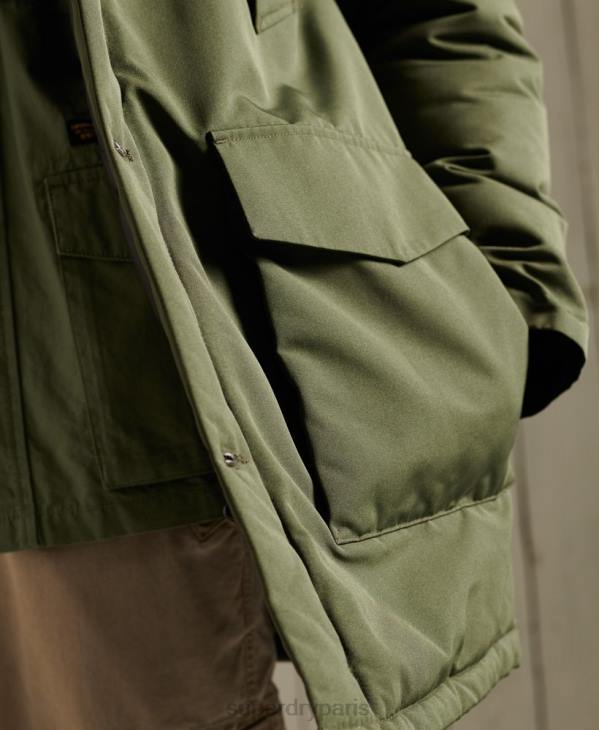 Superdry Hommes parka everest D64Z1081 vêtements kaki