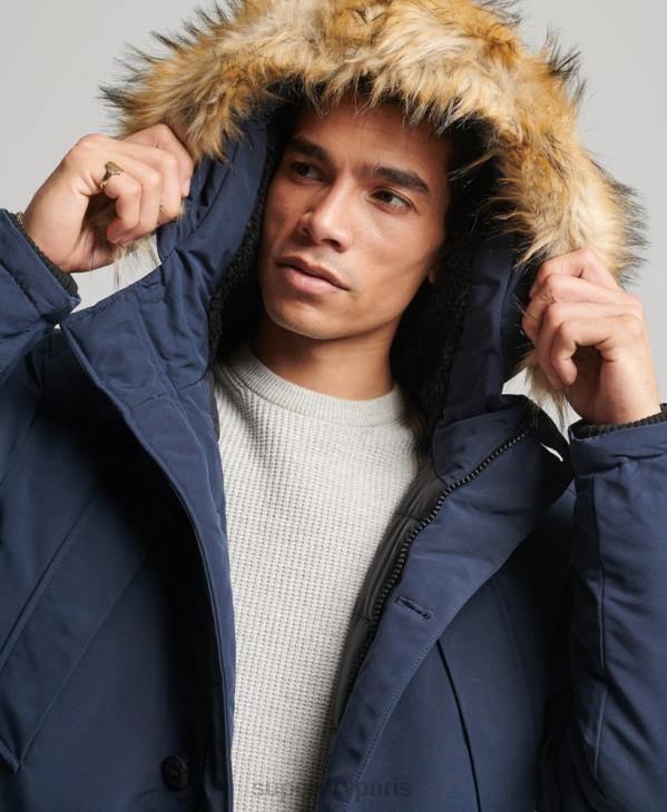 Superdry Hommes parka everest D64Z1097 vêtements marine