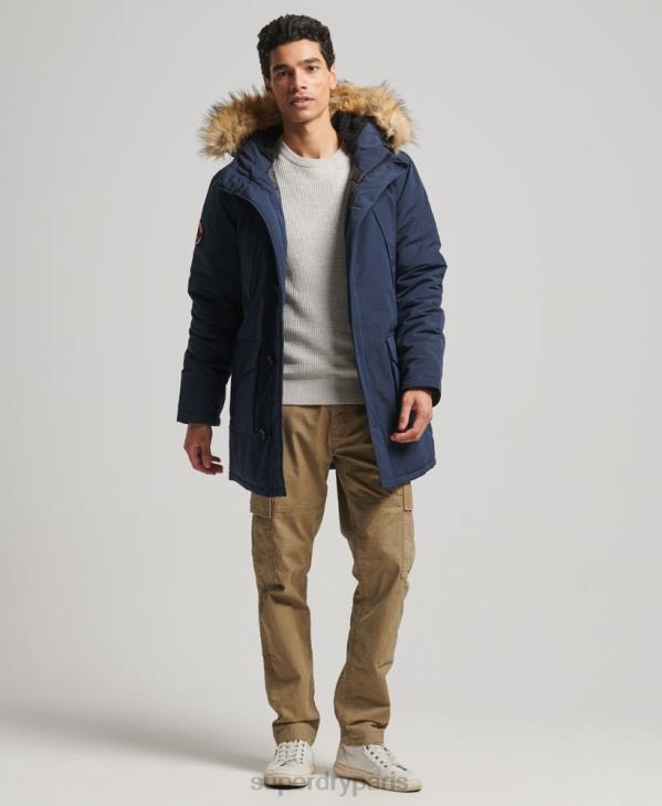 Superdry Hommes parka everest D64Z1097 vêtements marine