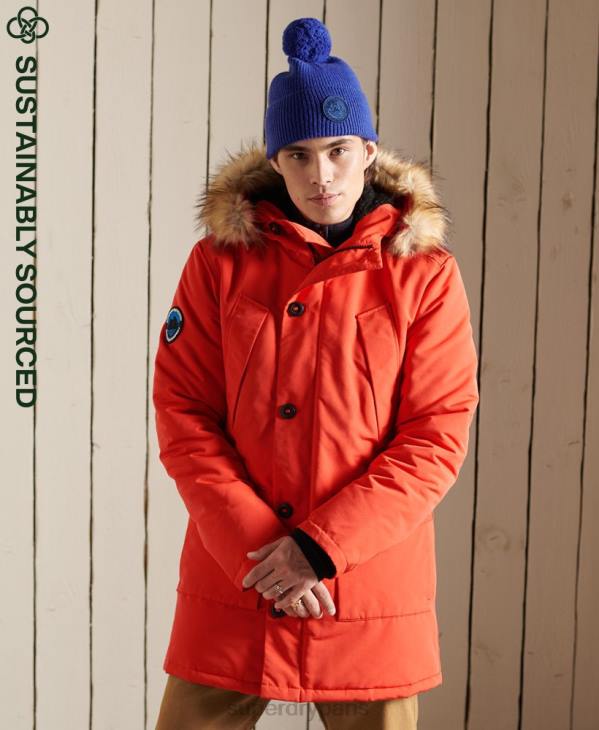 Superdry Hommes parka everest D64Z1098 vêtements orange