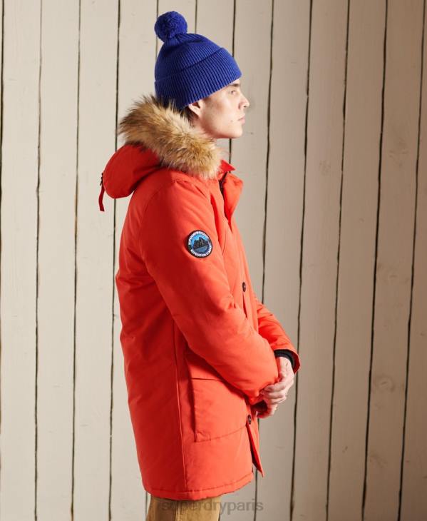 Superdry Hommes parka everest D64Z1098 vêtements orange