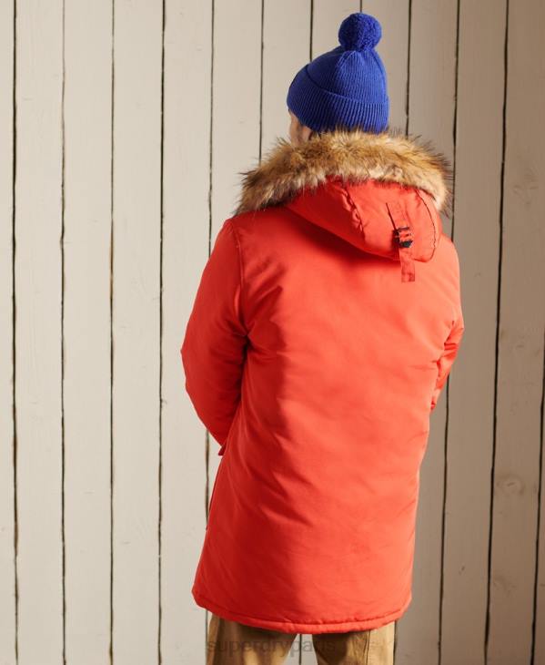 Superdry Hommes parka everest D64Z1098 vêtements orange