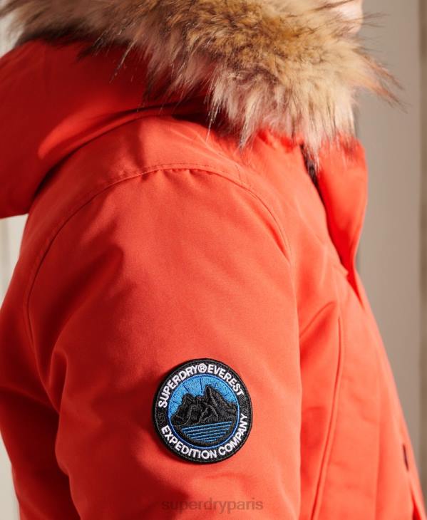 Superdry Hommes parka everest D64Z1098 vêtements orange