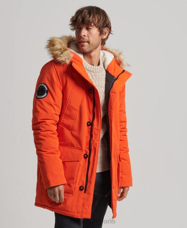 Superdry Hommes parka everest D64Z1126 vêtements orange