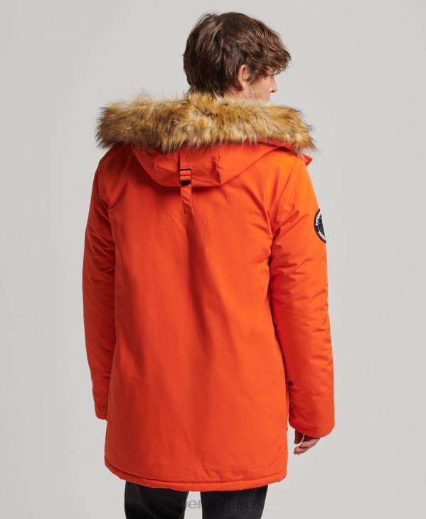 Superdry Hommes parka everest D64Z1126 vêtements orange
