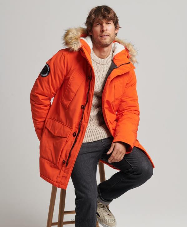 Superdry Hommes parka everest D64Z1126 vêtements orange