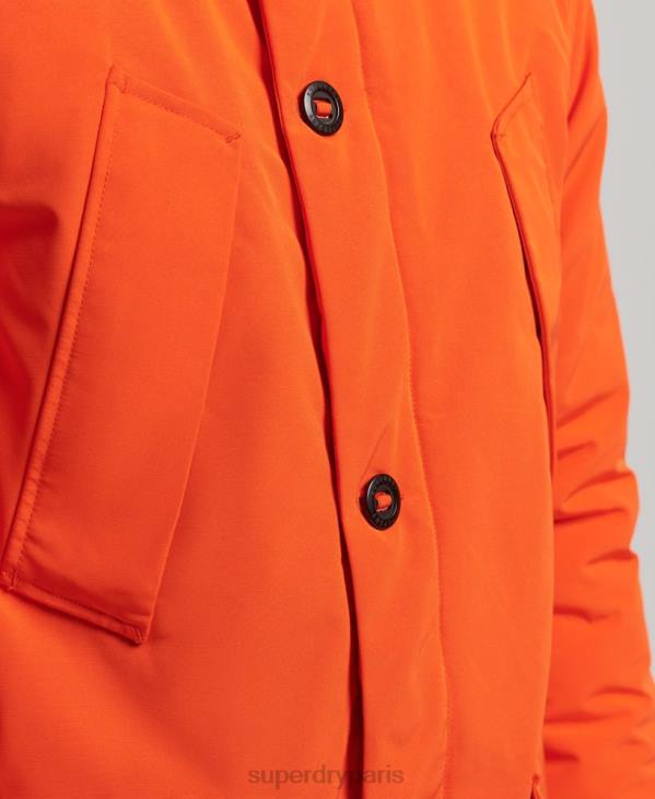 Superdry Hommes parka everest D64Z1126 vêtements orange