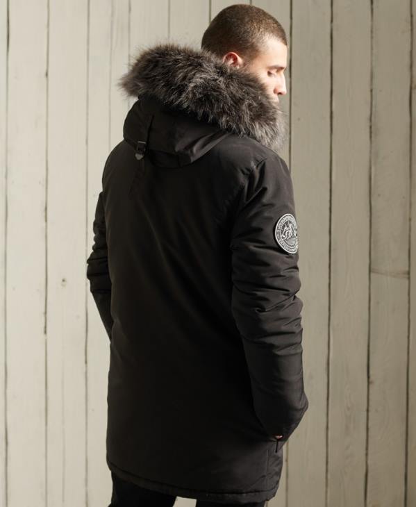 Superdry Hommes parka everest D64Z1157 vêtements noir