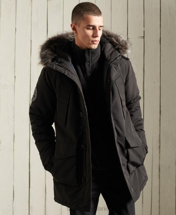 Superdry Hommes parka everest D64Z1157 vêtements noir