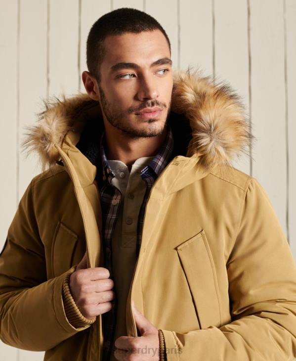 Superdry Hommes parka everest D64Z4738 vêtements bronzer