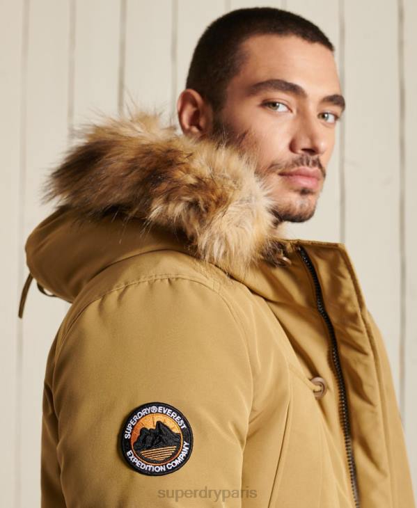Superdry Hommes parka everest D64Z4738 vêtements bronzer
