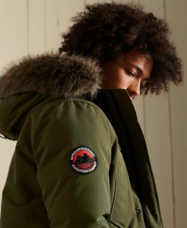 Superdry Hommes parka everest D64Z4739 vêtements vert