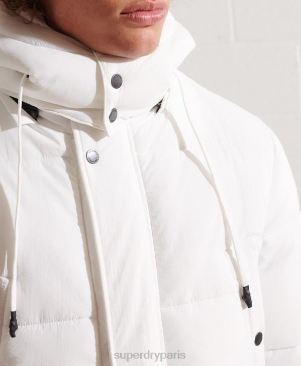 Superdry Hommes parka matelassée Expedition D64Z4483 vêtements blanc