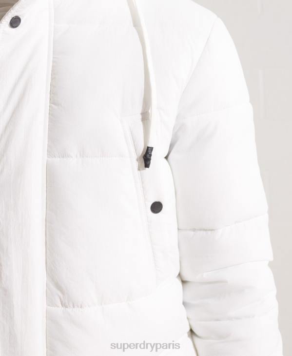 Superdry Hommes parka matelassée Expedition D64Z4483 vêtements blanc