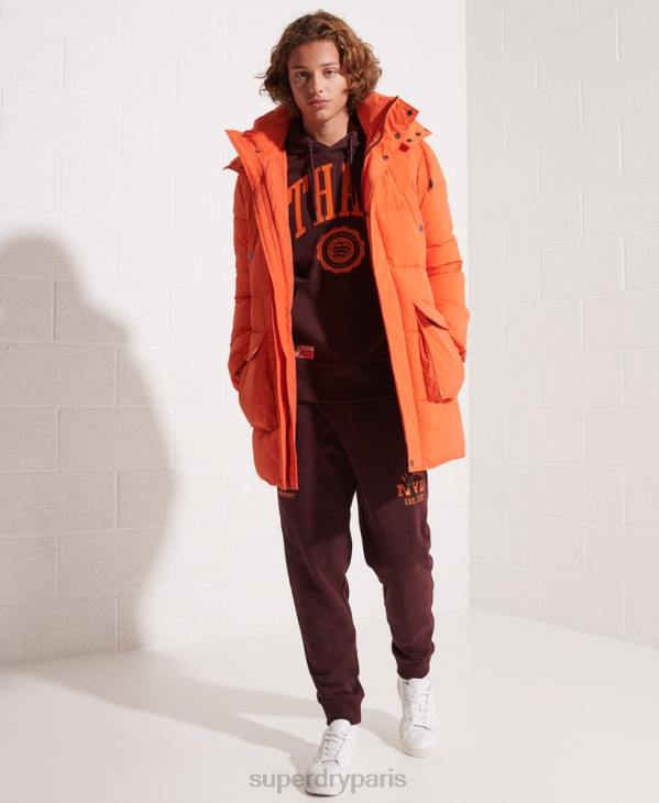 Superdry Hommes parka matelassée Expedition D64Z4511 vêtements orange