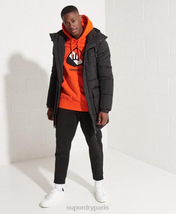 Superdry Hommes parka matelassée Expedition D64Z4512 vêtements noir