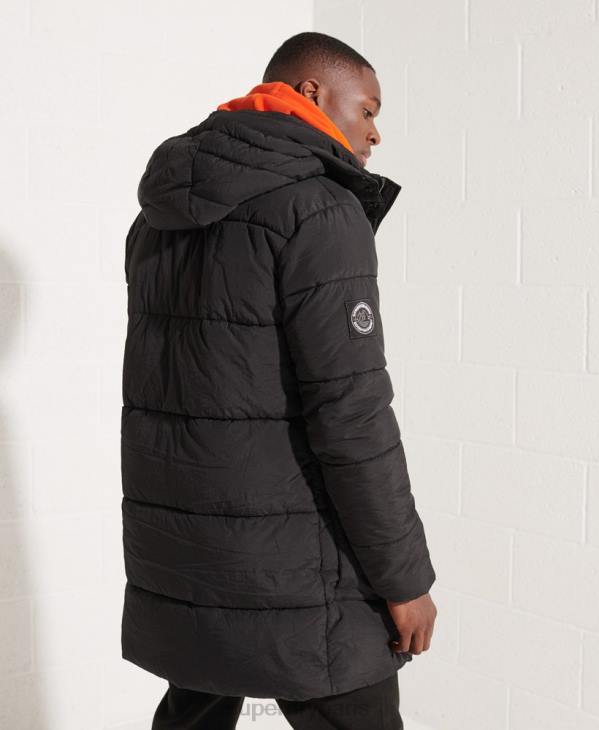 Superdry Hommes parka matelassée Expedition D64Z4512 vêtements noir