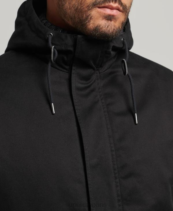 Superdry Hommes parka à queue de poisson D64Z4472 vêtements noir