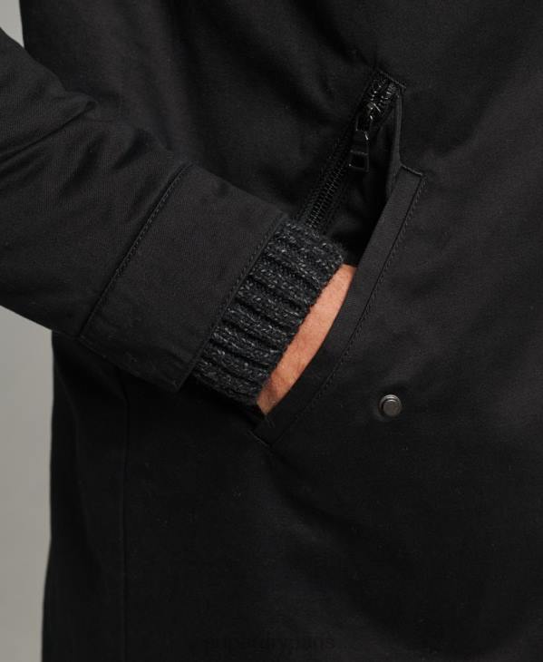 Superdry Hommes parka à queue de poisson D64Z4472 vêtements noir