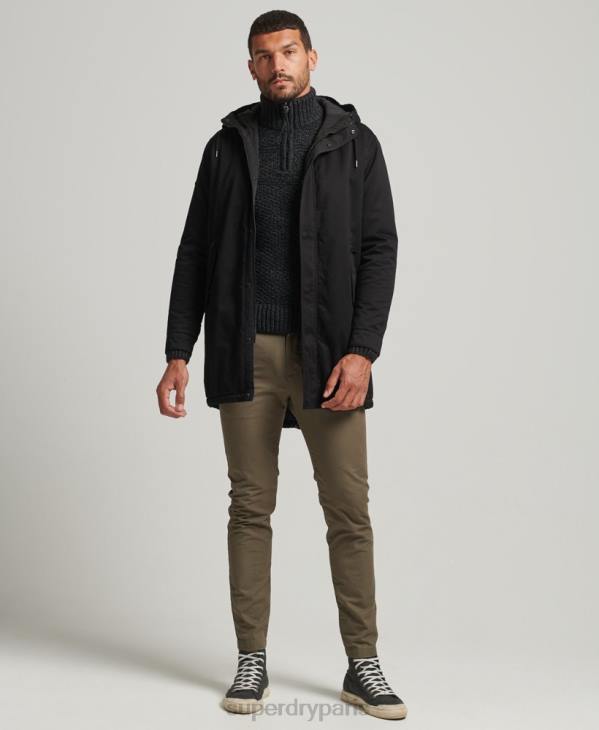 Superdry Hommes parka à queue de poisson D64Z4472 vêtements noir