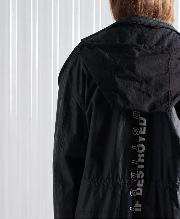 Superdry Hommes parka sdx freya édition limitée D64Z5552 vêtements noir