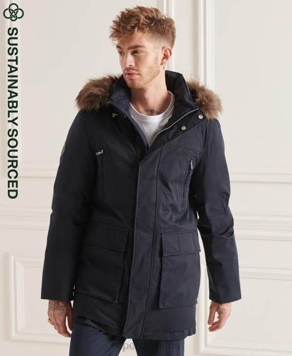 Superdry Hommes parka studios everest D64Z4578 vêtements marine