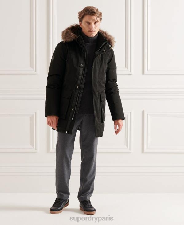 Superdry Hommes parka studios everest D64Z4742 vêtements noir