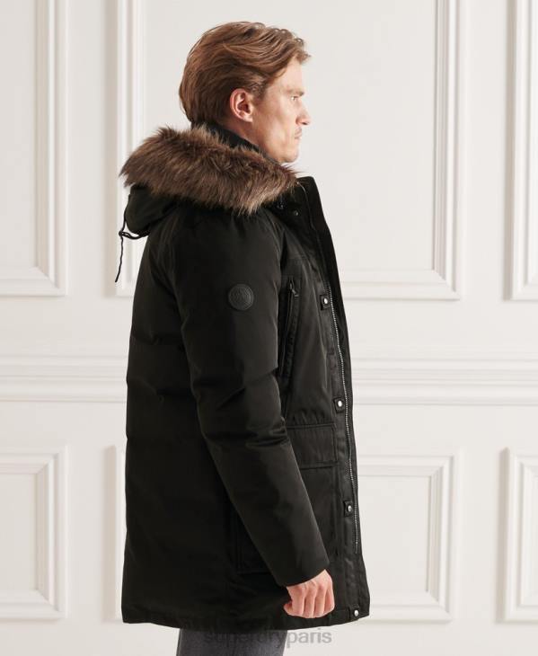 Superdry Hommes parka studios everest D64Z4742 vêtements noir
