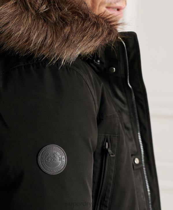 Superdry Hommes parka studios everest D64Z4742 vêtements noir