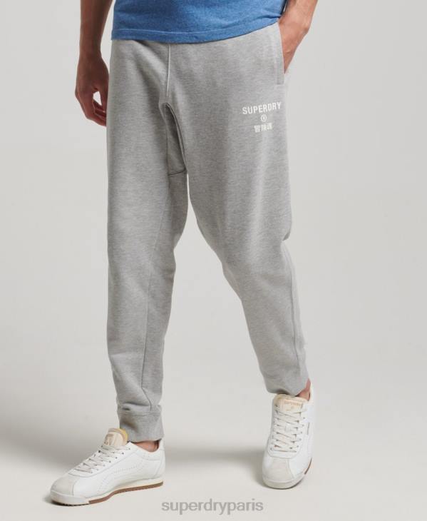 Superdry Hommes code core pantalon de jogging sport D64Z6361 vêtements gris