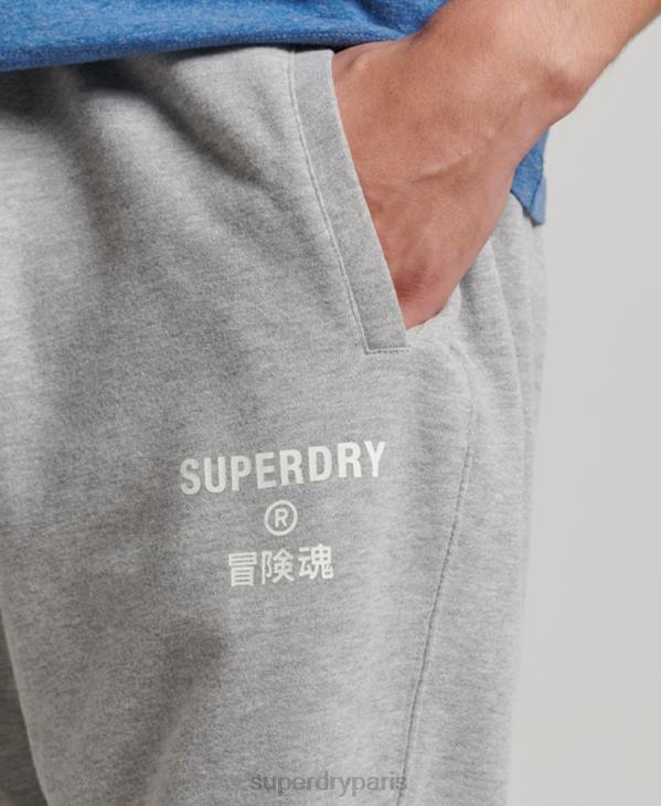 Superdry Hommes code core pantalon de jogging sport D64Z6361 vêtements gris