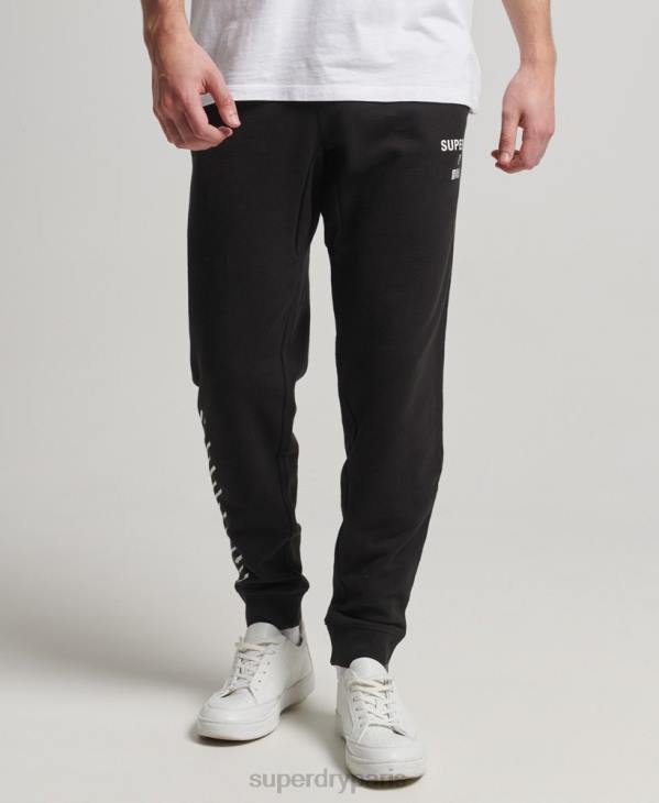 Superdry Hommes code core pantalon de jogging sport D64Z6377 vêtements noir