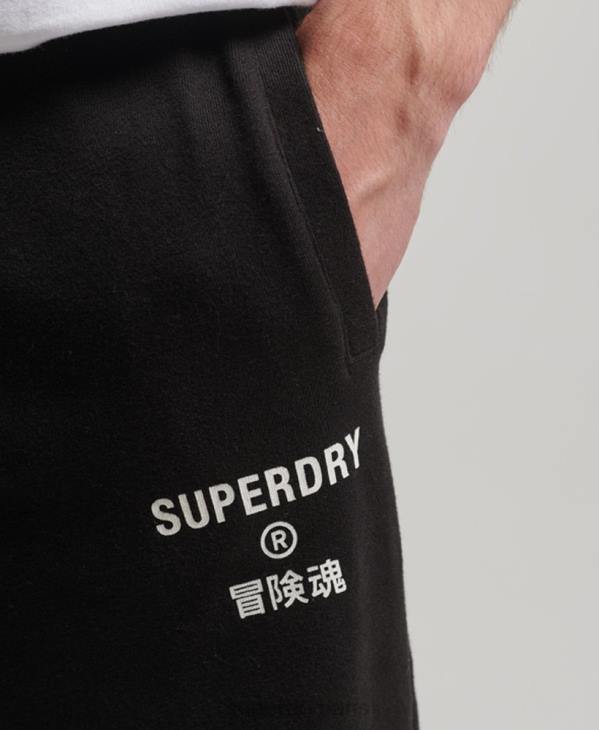 Superdry Hommes code core pantalon de jogging sport D64Z6377 vêtements noir
