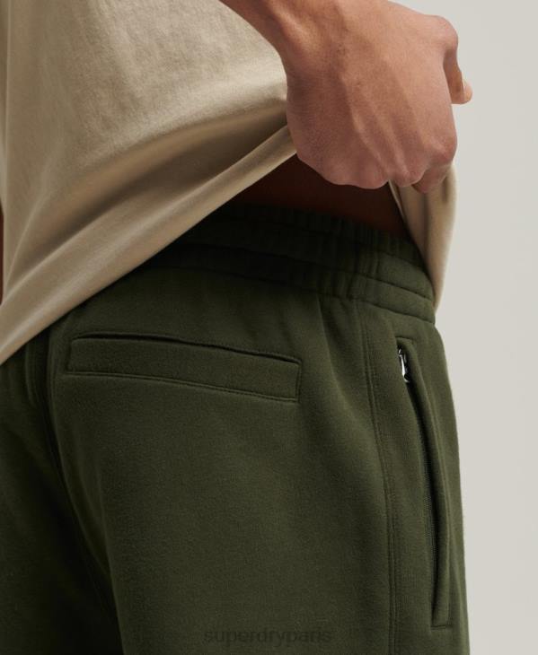 Superdry Hommes code pantalon de jogging classique en chenille D64Z6427 vêtements vert