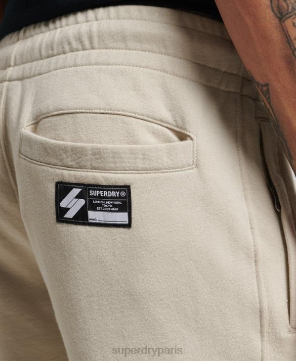 Superdry Hommes code pantalon de jogging à micro logo D64Z6366 vêtements beige