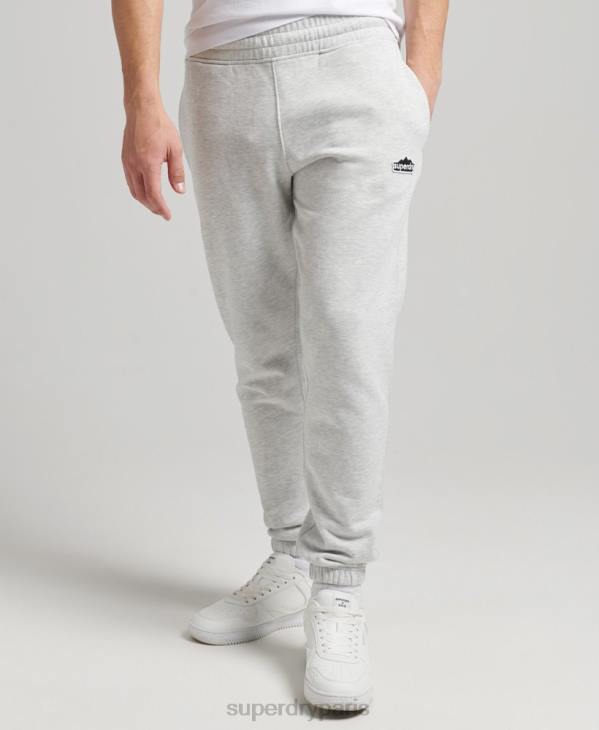 Superdry Hommes jogging de terrain vintage des années 90 D64Z6373 vêtements gris clair