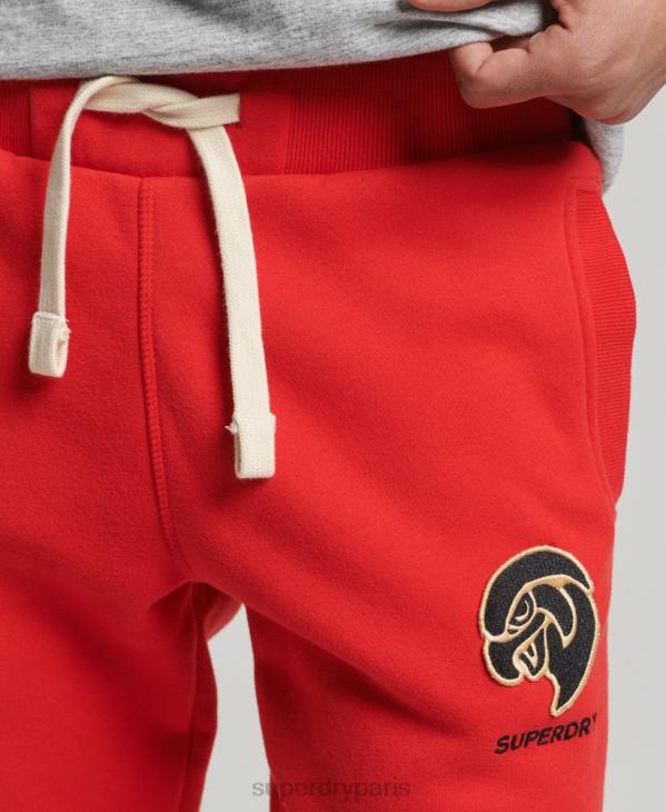 Superdry Hommes jogging universitaire vintage D64Z6469 vêtements rouge