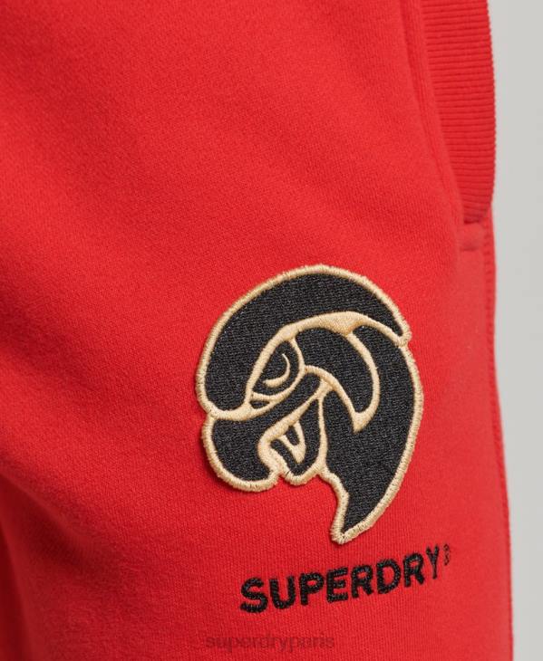 Superdry Hommes jogging universitaire vintage D64Z6469 vêtements rouge