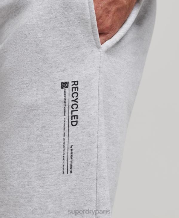 Superdry Hommes micro jogger recyclé D64Z6397 vêtements gris clair
