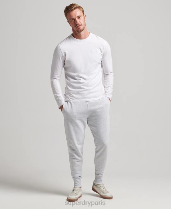 Superdry Hommes micro jogger recyclé D64Z6397 vêtements gris clair
