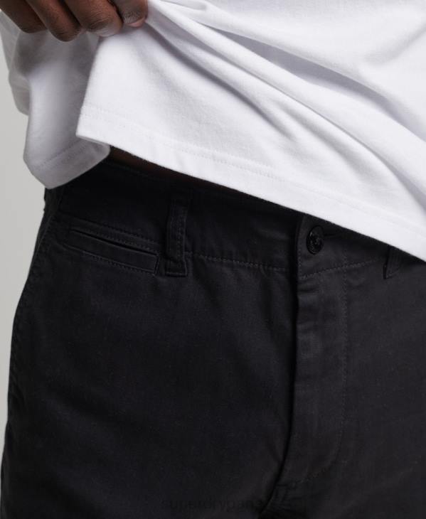 Superdry Hommes pantalon chino slim officier D64Z6488 vêtements gris foncé