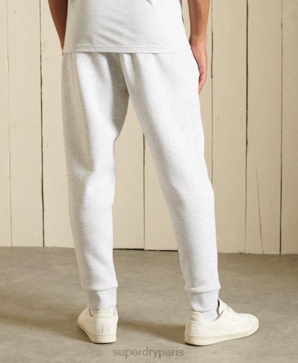 Superdry Hommes pantalon de jogging brossé à logo core D64Z6445 vêtements gris clair