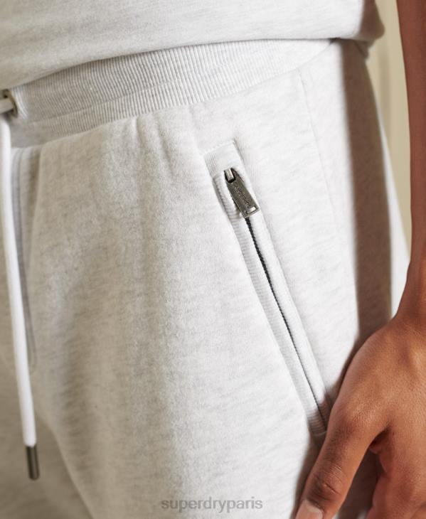 Superdry Hommes pantalon de jogging brossé à logo core D64Z6445 vêtements gris clair