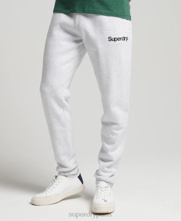 Superdry Hommes pantalon de jogging classique à logo D64Z6422 vêtements gris clair