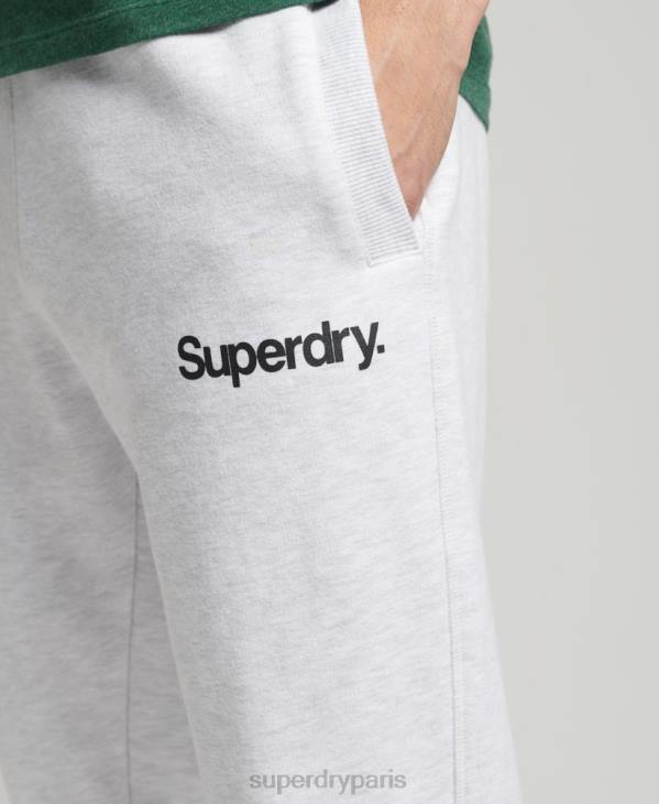 Superdry Hommes pantalon de jogging classique à logo D64Z6422 vêtements gris clair